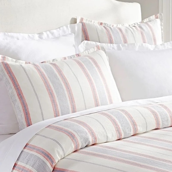 Pottery Barn Bedding Pottery Barn Bradley Stripe Linen And Cotton